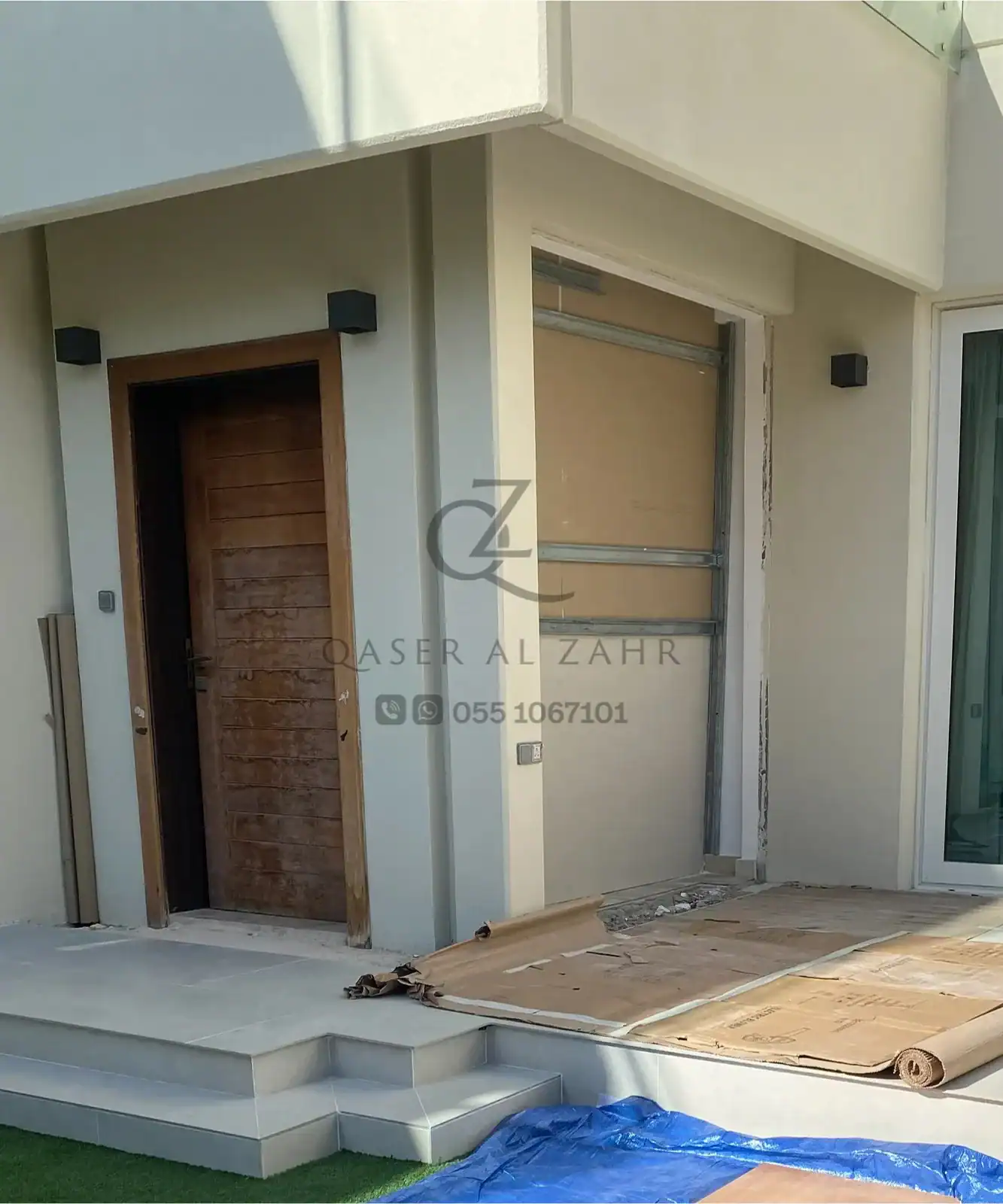 Entrance Renovation Work in Progress